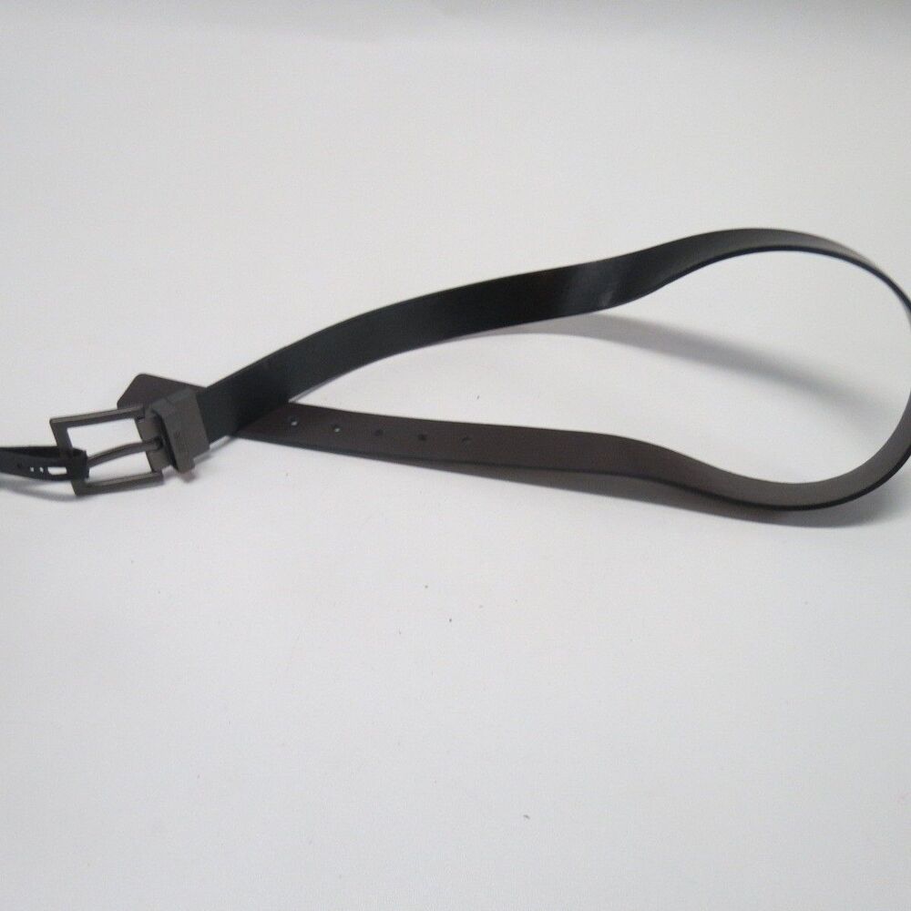 Guess Black Leather Belt Reversible Men's Size 36